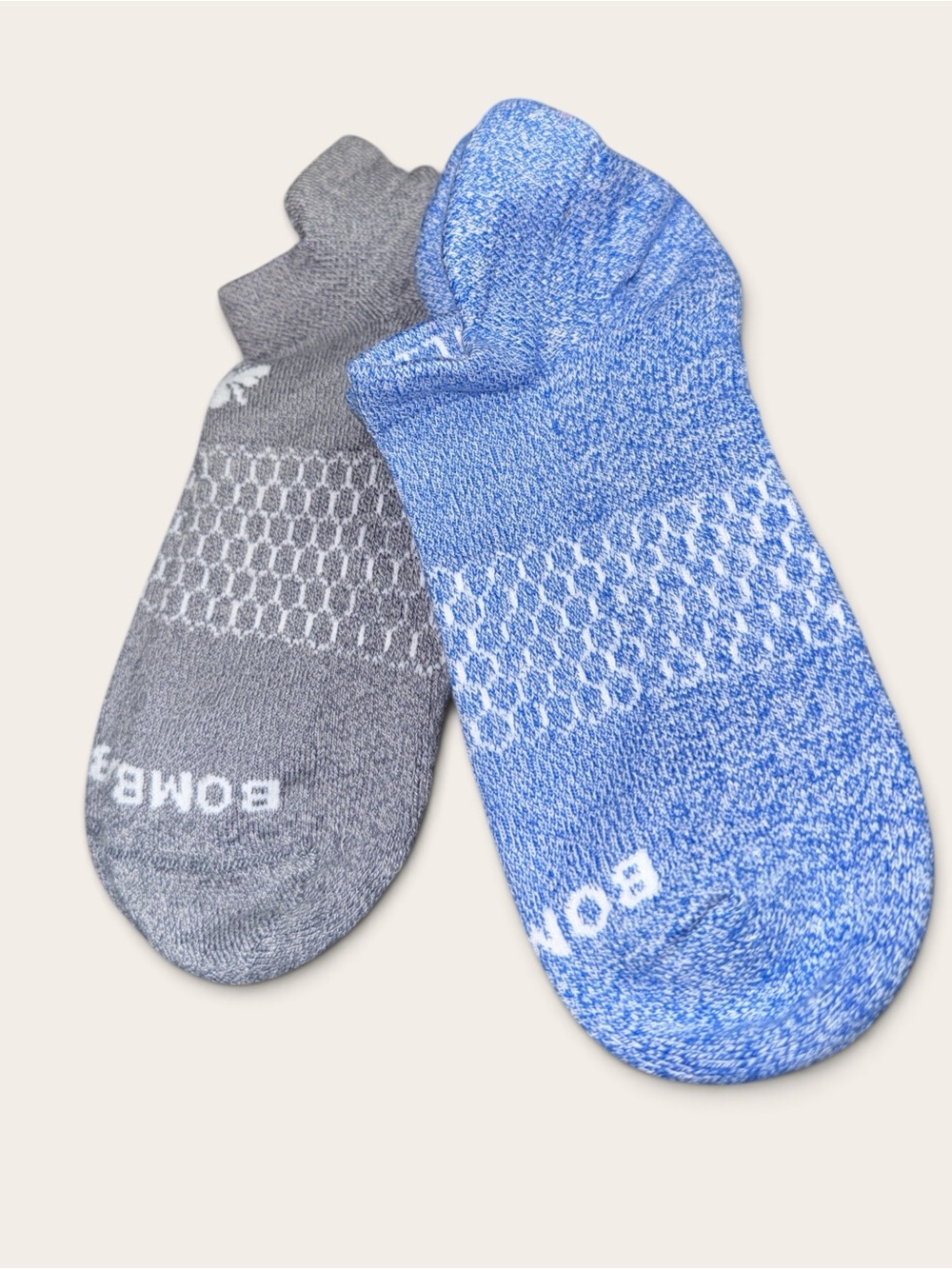 NWOT Bombas Blue & Gray Low-Cut Athletic Socks Unisex SZ M